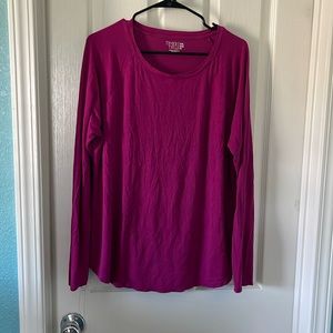 Magenta, long sleeve top